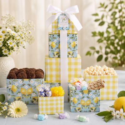 Alder Creek Gift Baskets Sweet Sunshine Floral Tower