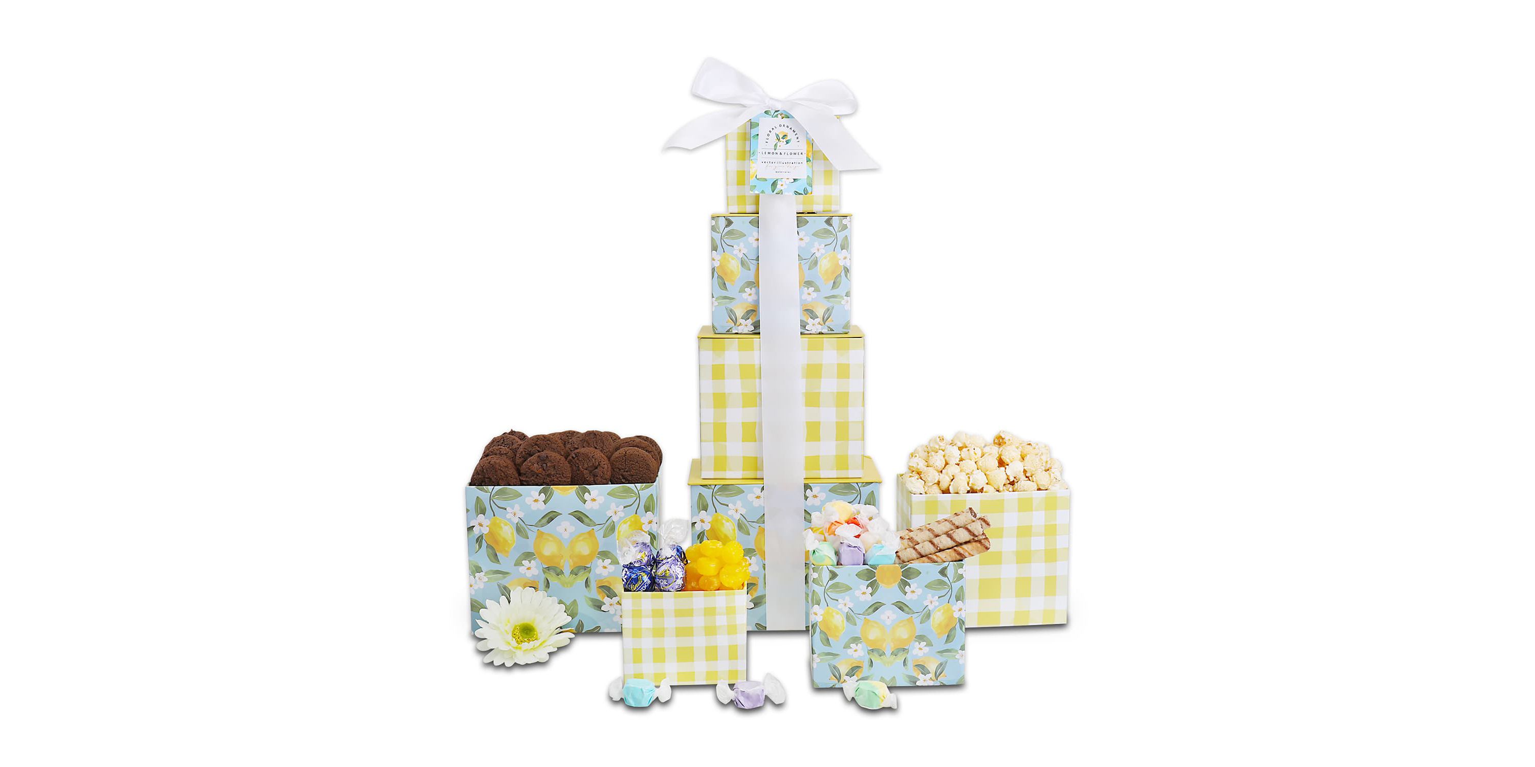 Sweet Sunshine Floral Tower