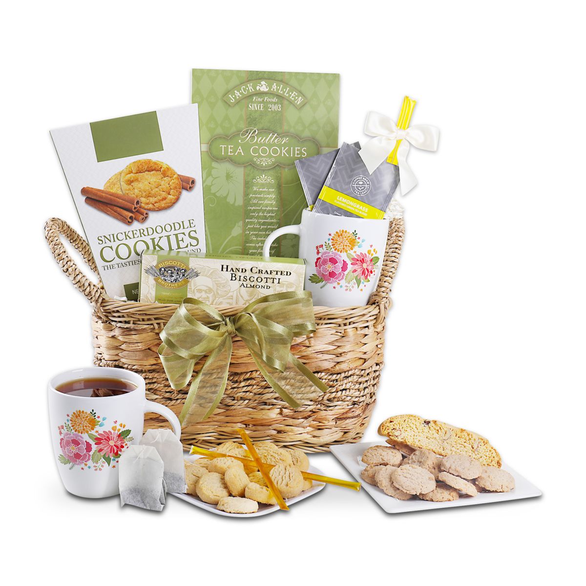 Alder Creek Gift Baskets Tea Time Wicker Basket | Belk