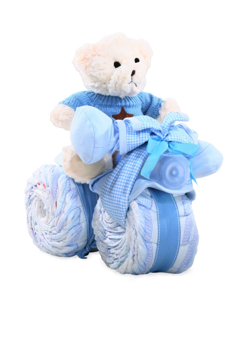 Boys Diaper Tricycle Cake