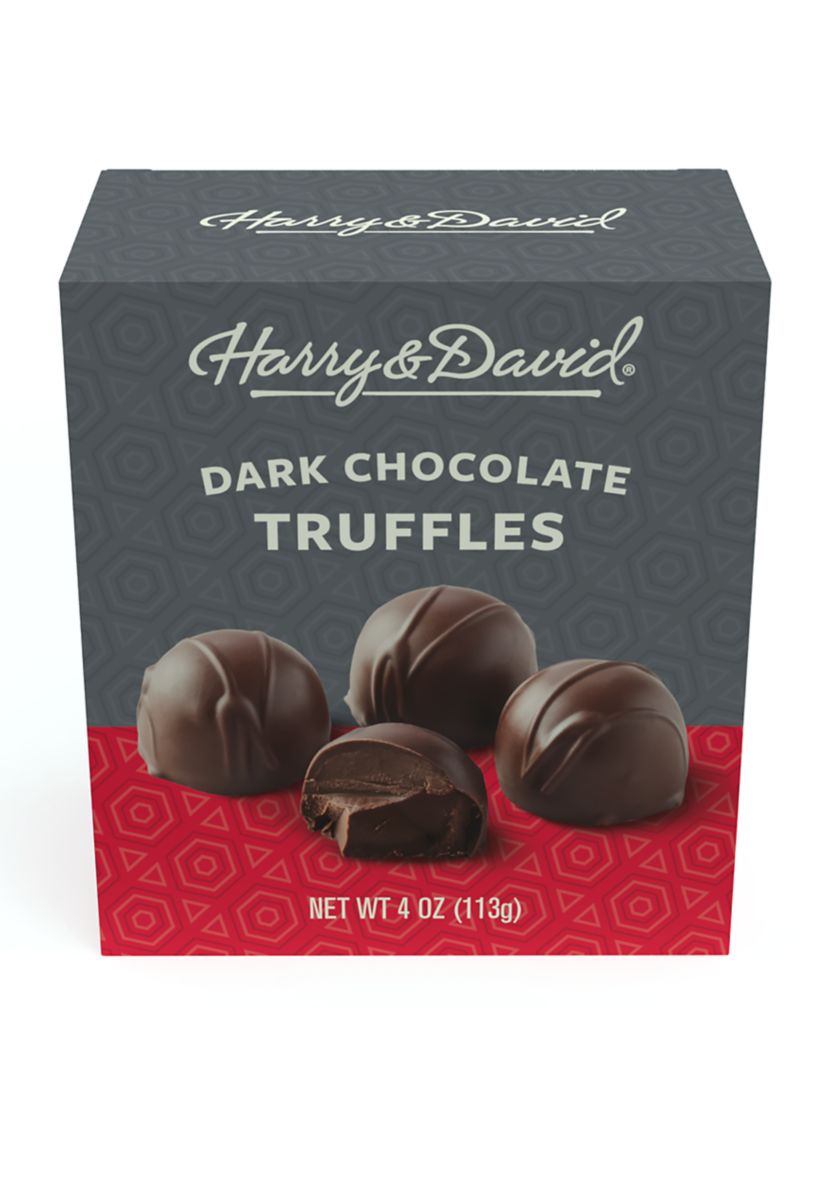 Dark Chocolate Truffle - Red 4 oz Box