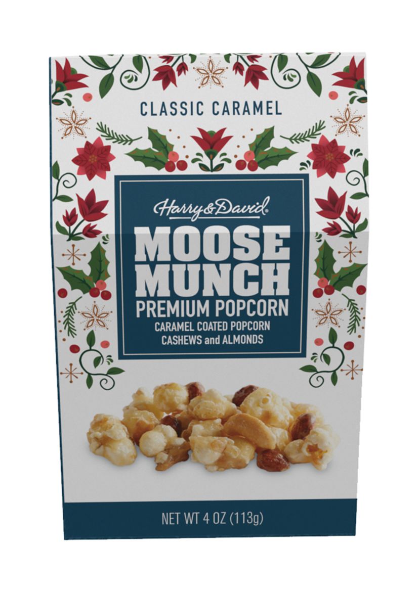 Holiday Moose Munch 4.5 oz Caramel Popcorn