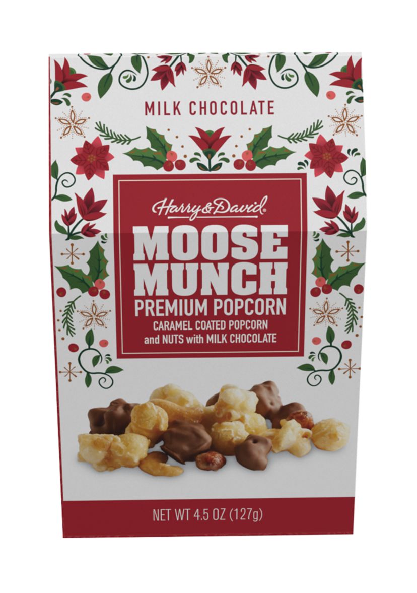 Holiday Moose Munch 4.5 oz Milk Chocolate Popcorn