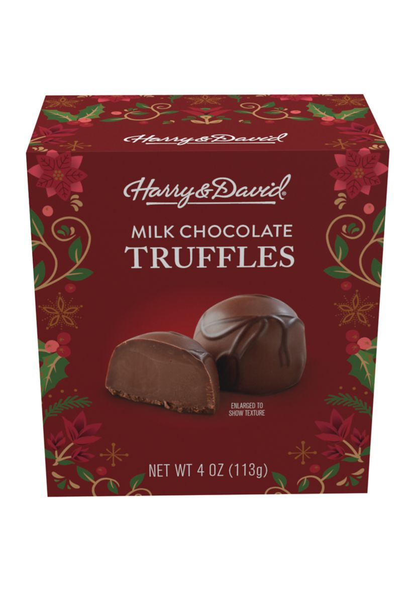 Holiday Milk Chocolate Truffles - 4 ounces