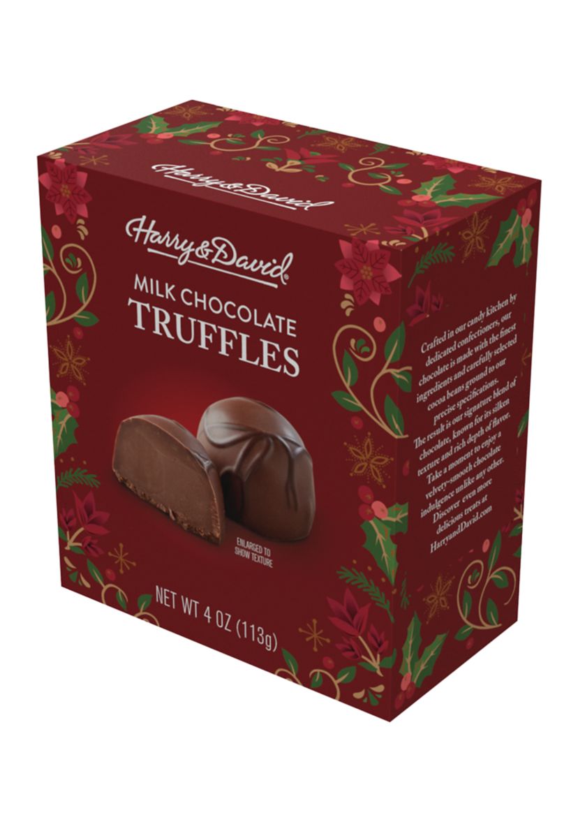 Holiday Milk Chocolate Truffles - 4 ounces