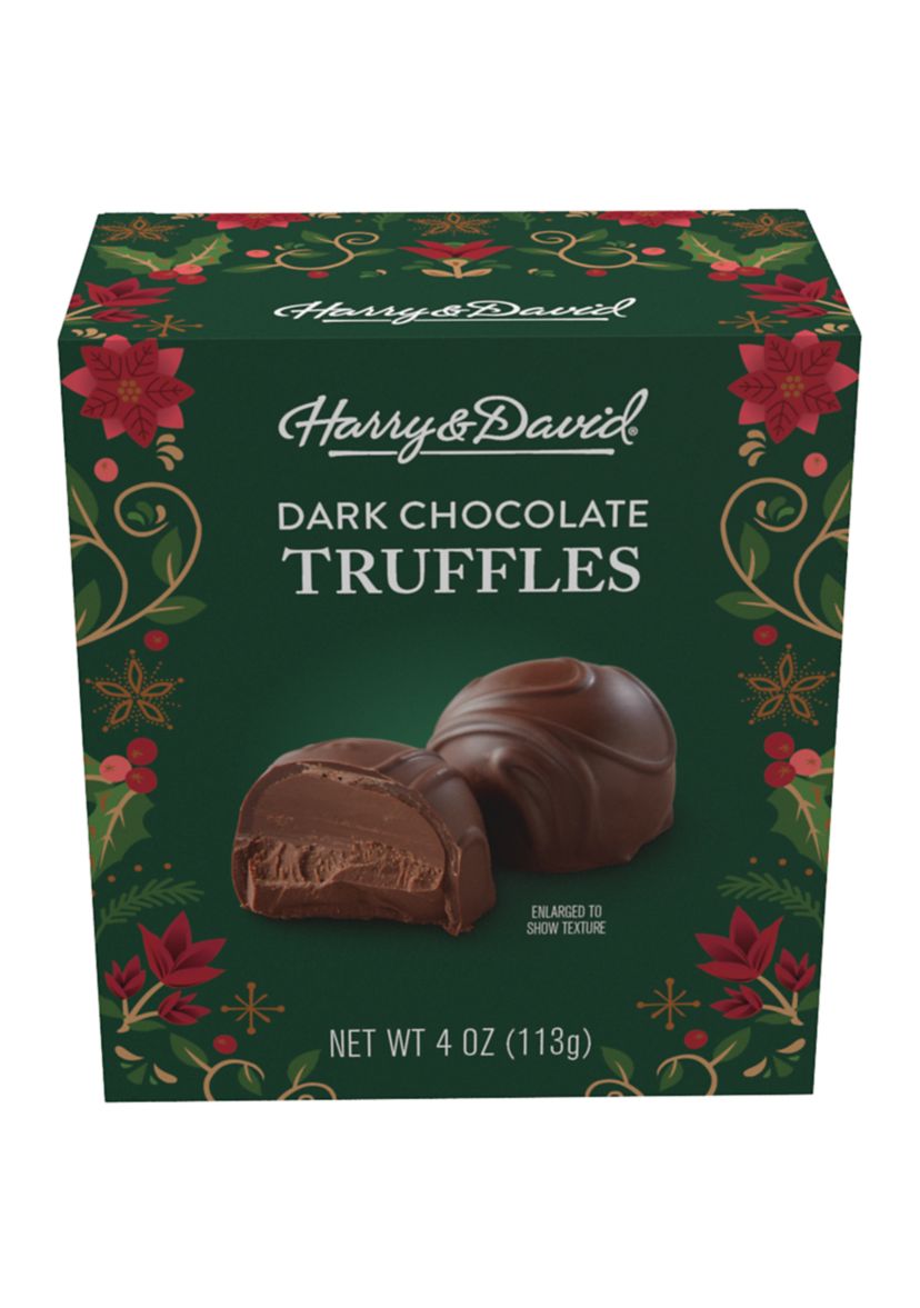 Holiday Dark Chocolate Truffle - 4 ounces