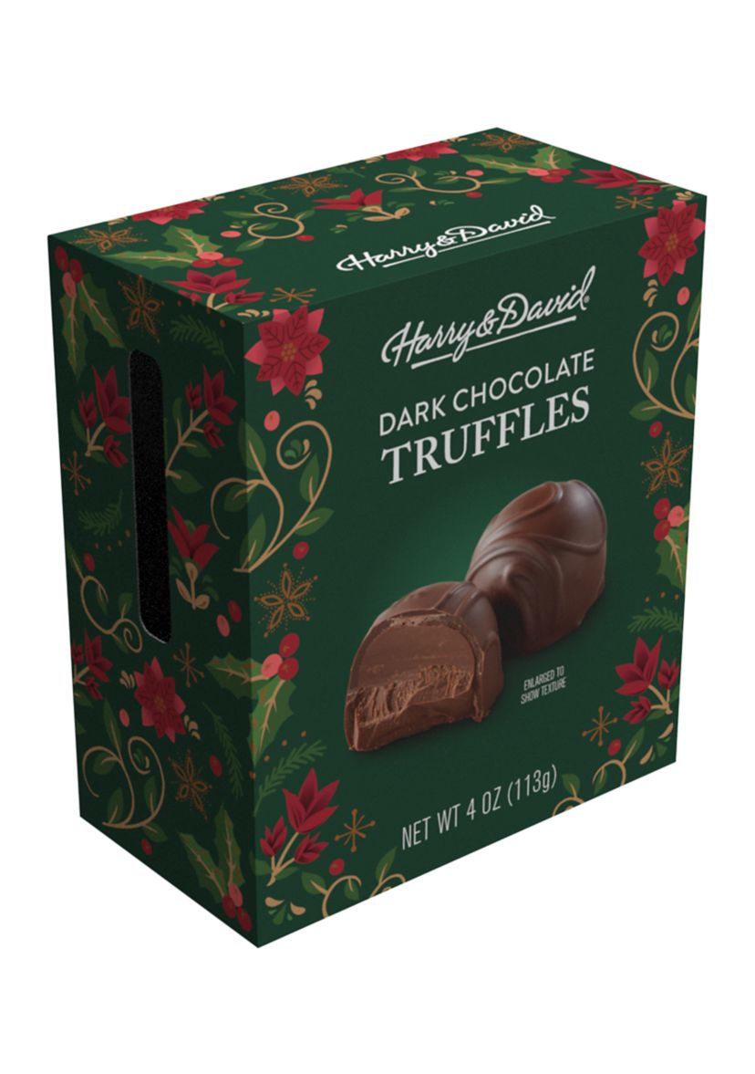 Holiday Dark Chocolate Truffle - 4 ounces