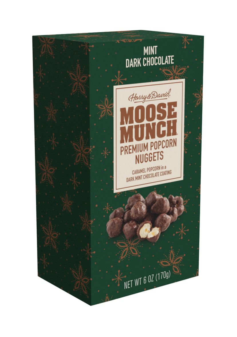 Holiday Moose Munch Mint Dark Chocolate Nuggets - 6 oz