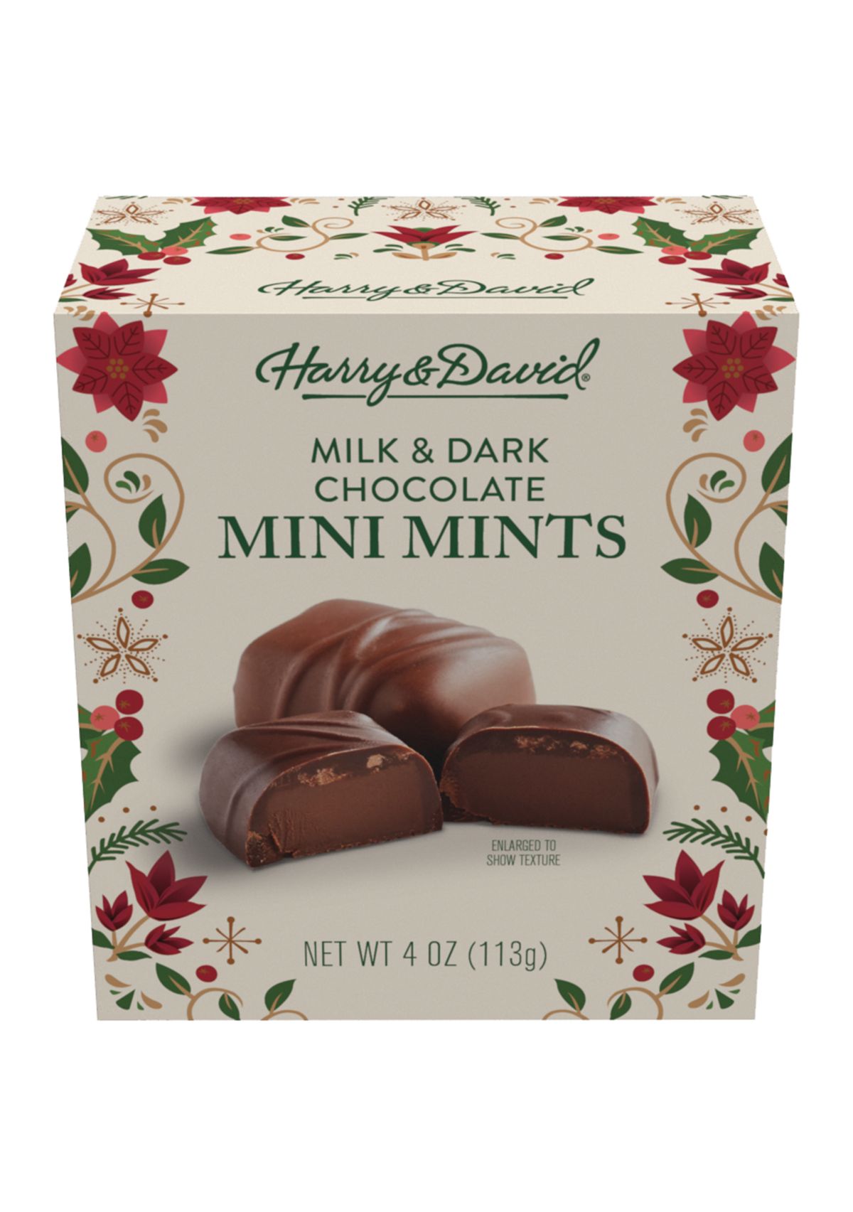 Holiday Chocolate Mini Mints -  4 ounces