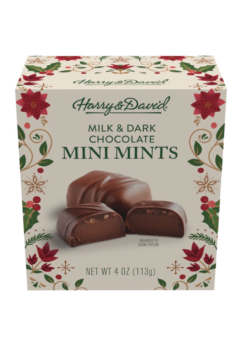 Holiday Chocolate Mini Mints -  4 ounces