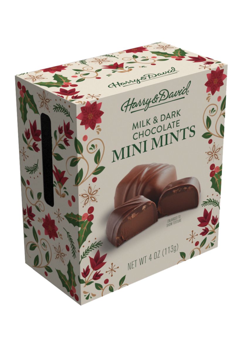 Holiday Chocolate Mini Mints -  4 ounces