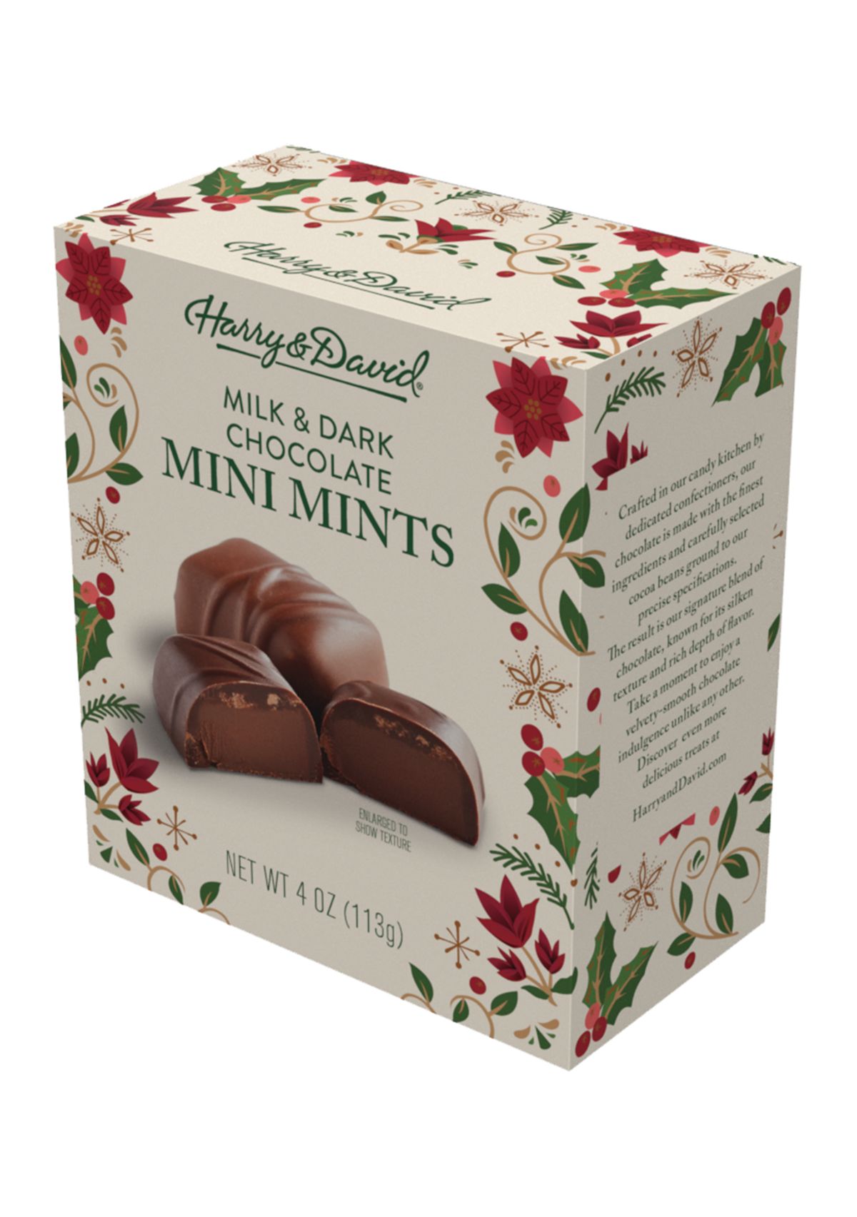Holiday Chocolate Mini Mints -  4 ounces