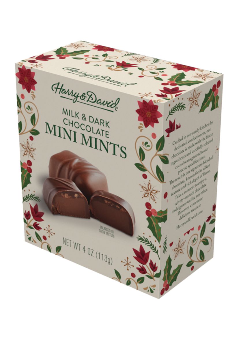 Holiday Chocolate Mini Mints -  4 ounces