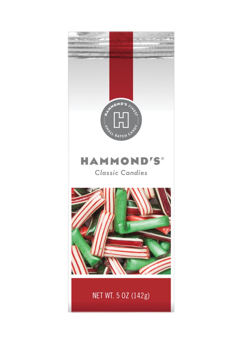 Straws Christmas Mixed Filled with Chocolate or Creme Gift Bag