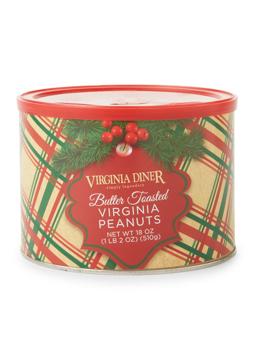 Holiday Plaid Butter Toasted Peanuts 18 oz