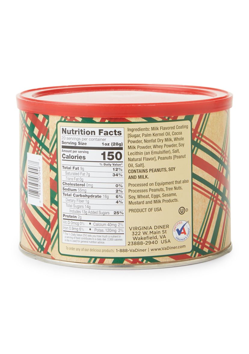 Holiday Plaid Double-Dipped Chocolatey Covered Peanuts 20 oz