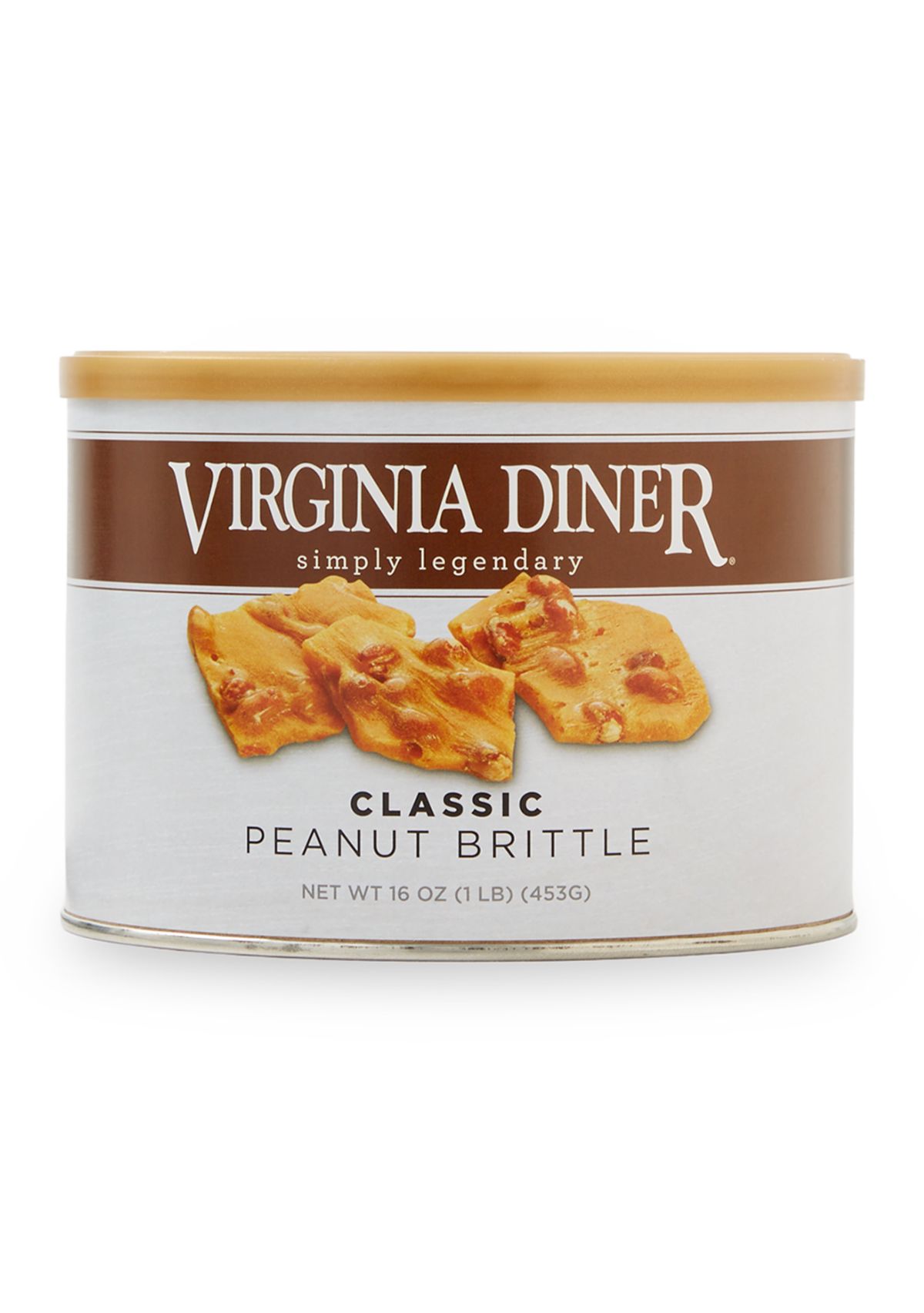 Classic Buttery Peanut Brittle 16 Ounce Tin