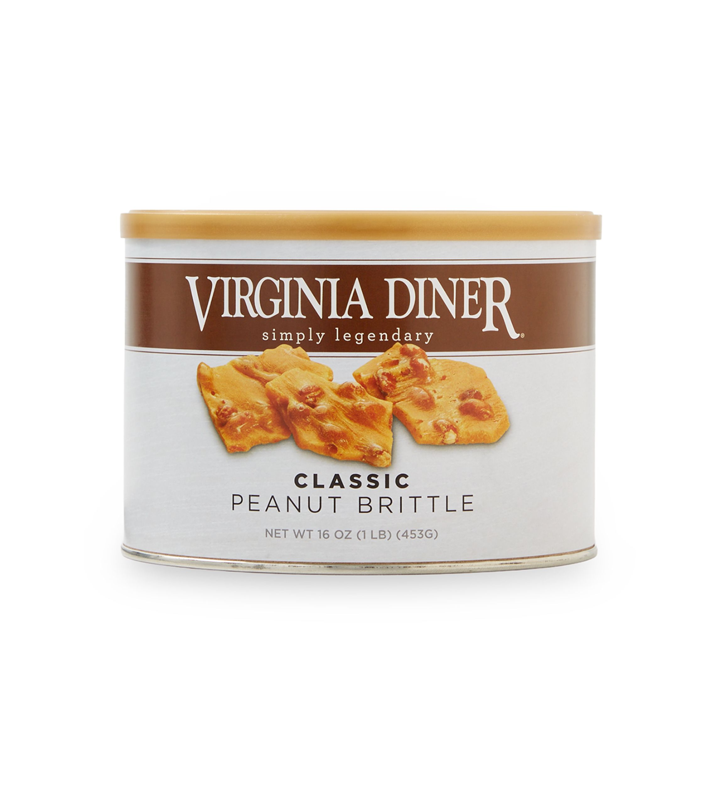 Classic Buttery Peanut Brittle 16 Ounce Tin