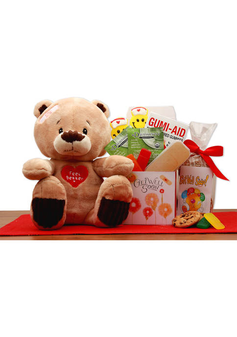 GBDS Get Well Soon Teddy Bear Gift Set