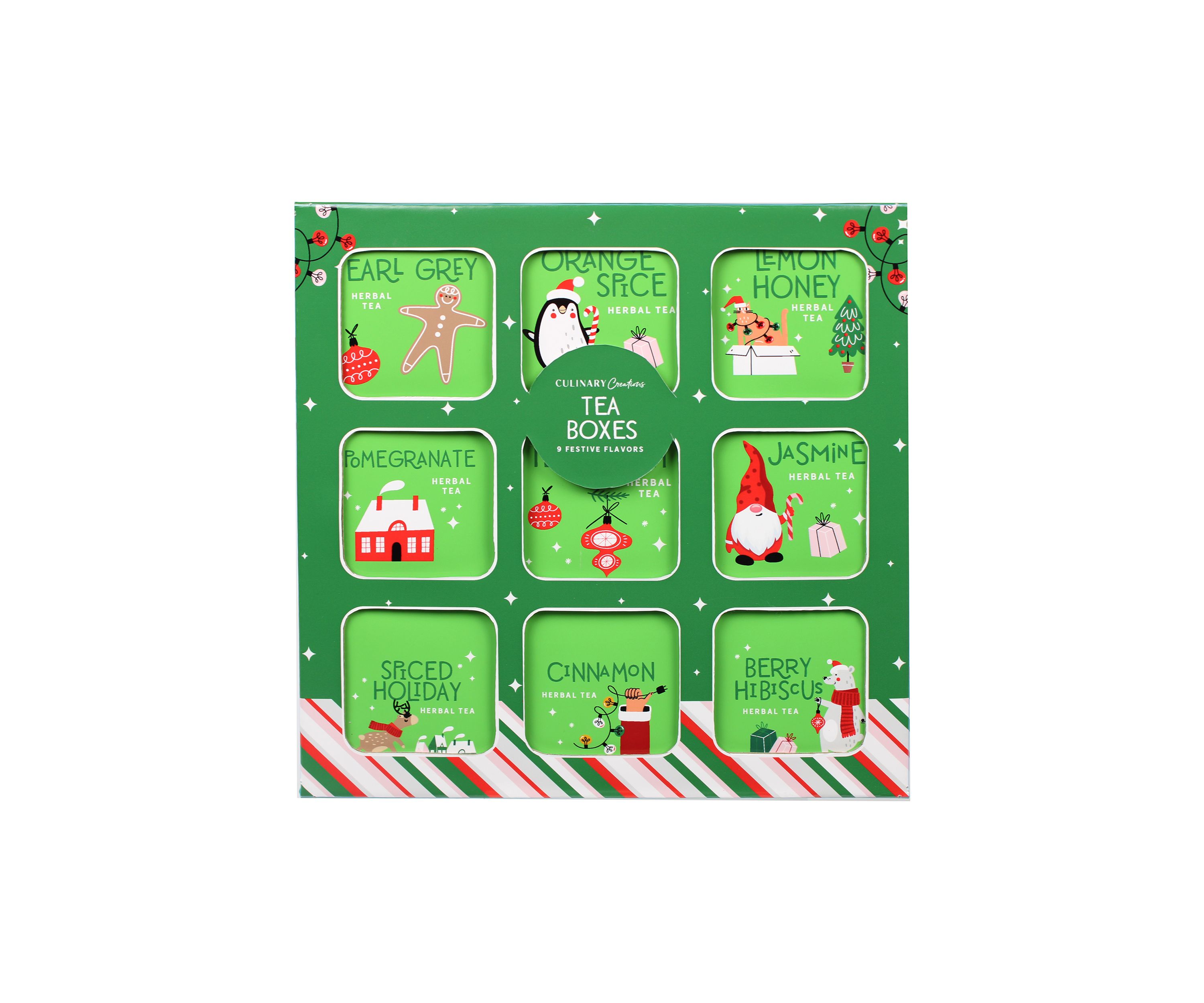 Assorted Tea Set of 9 Tea Mixes