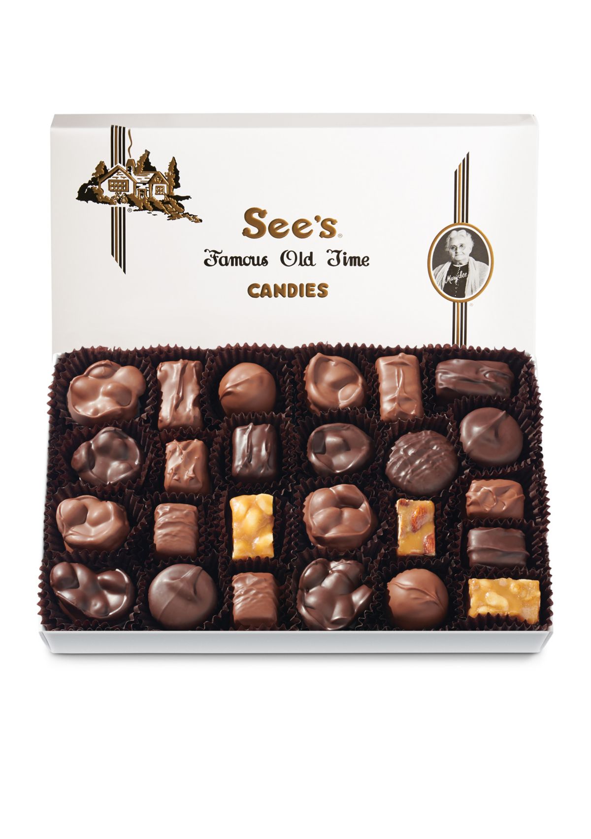 Chocolate Nut Chews One Pound Box