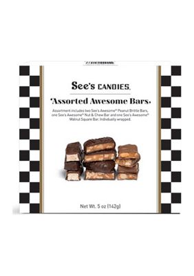 See's Candies Assorted Awesome Bars, 5 Ounces