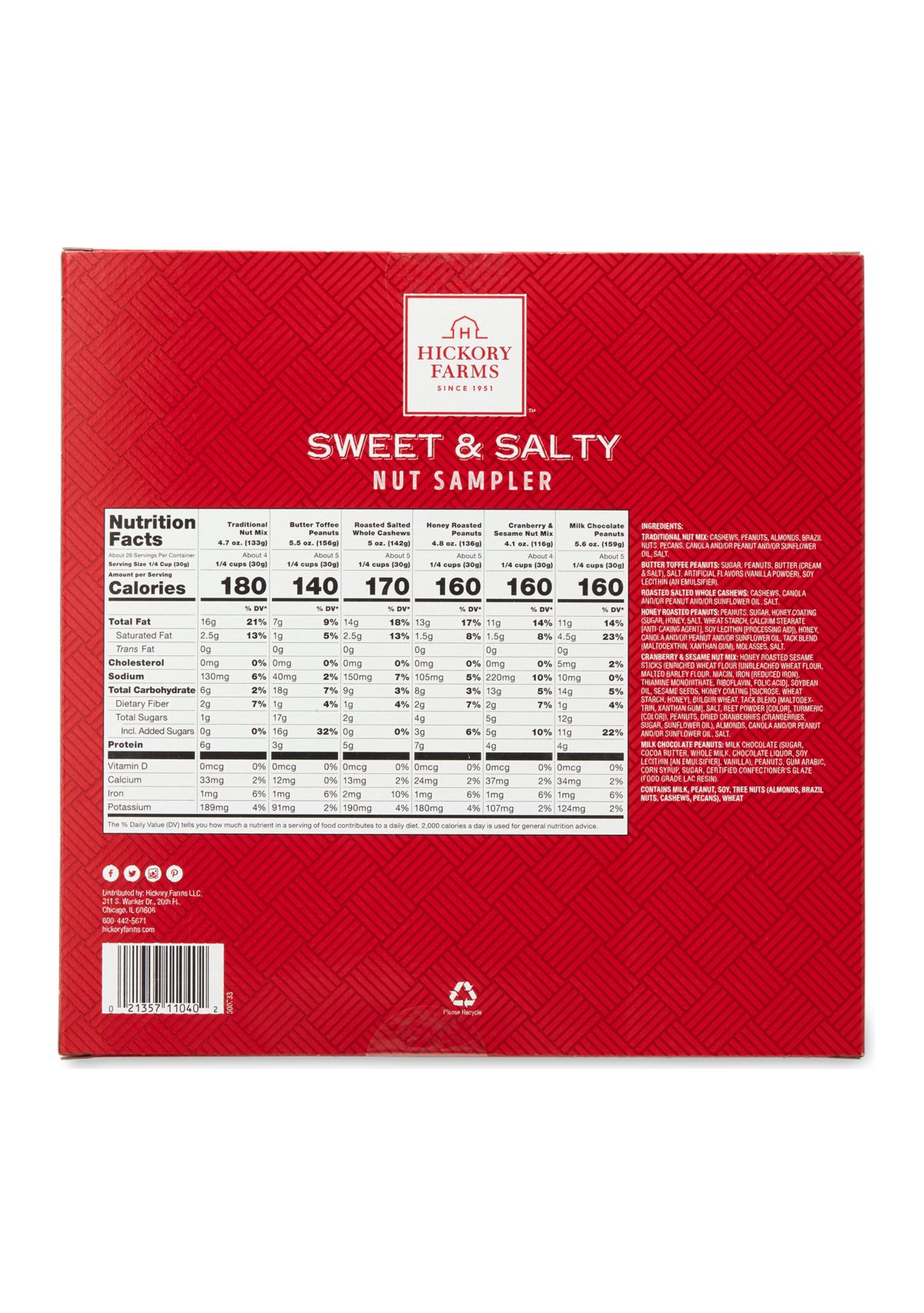 Sweet and Salty Nut Sampler