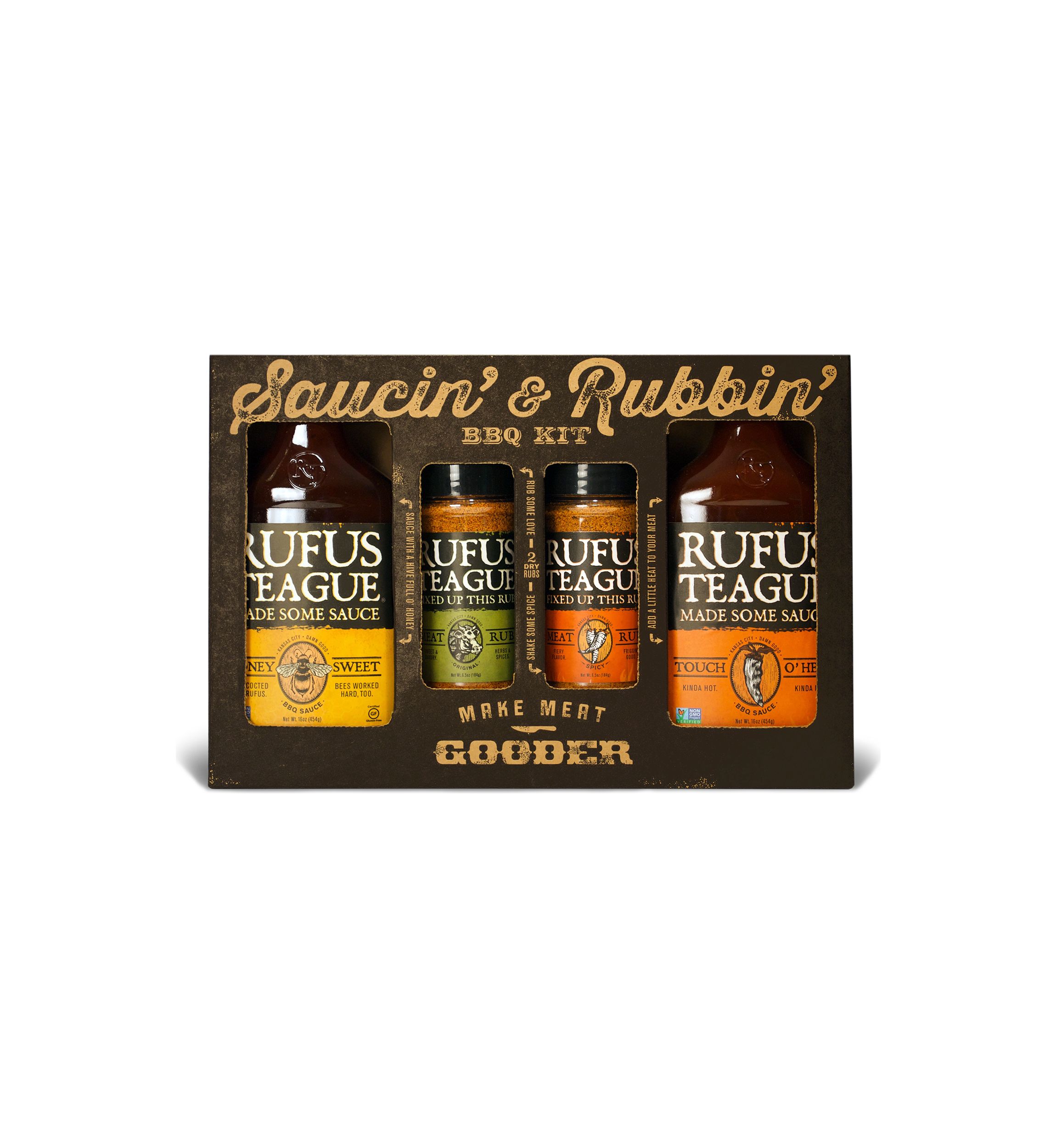 Saucin & Rubbin 4-Pack Gift Kit