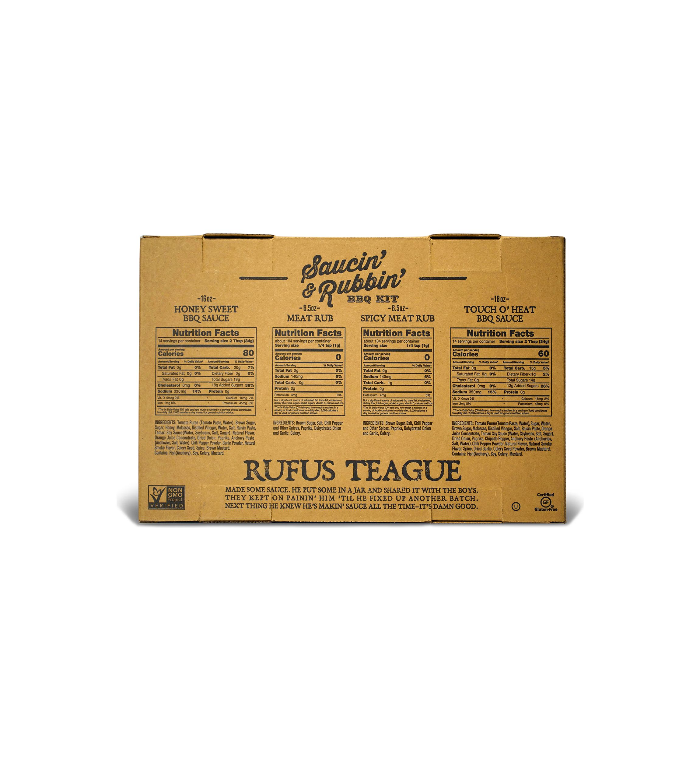 Saucin & Rubbin 4-Pack Gift Kit