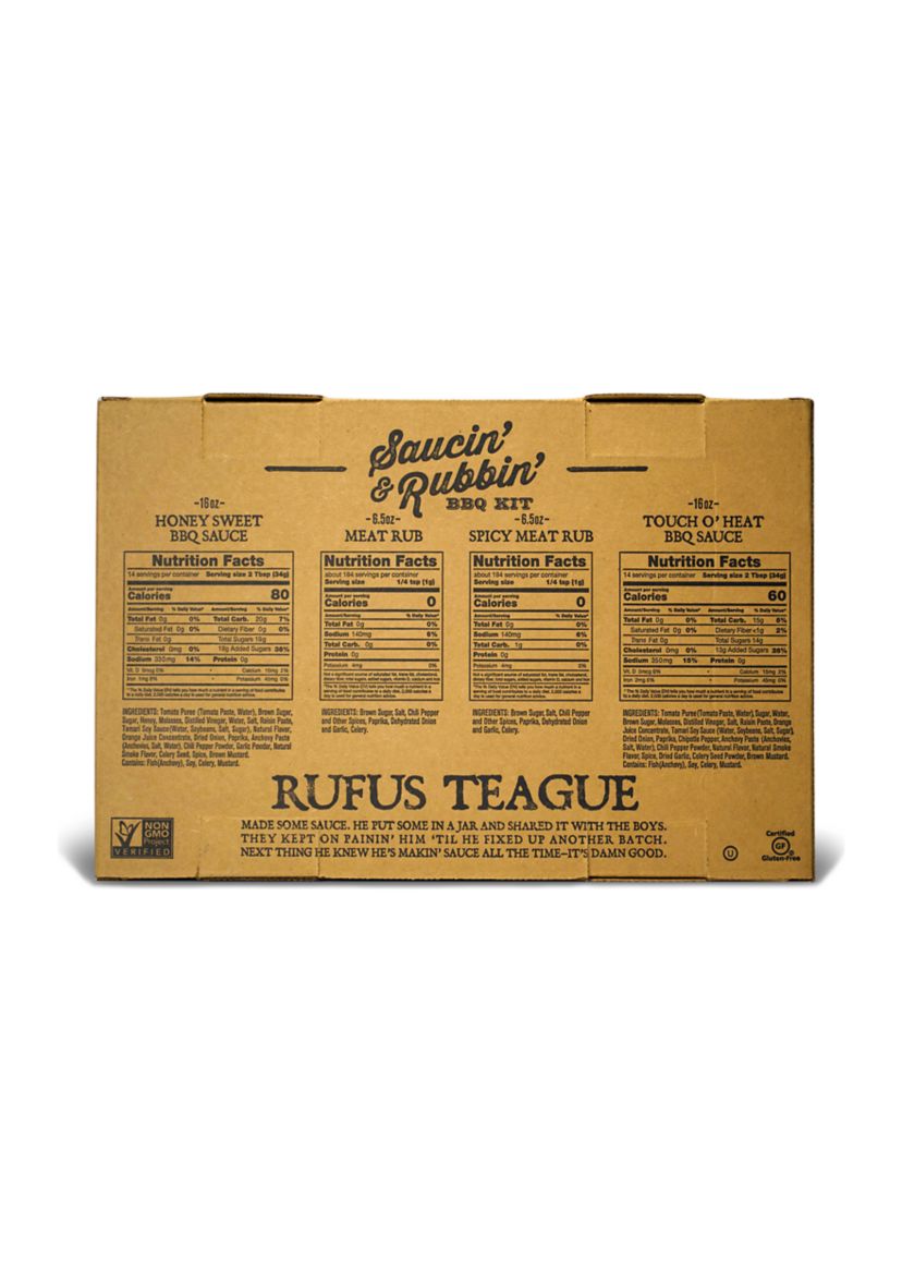 Saucin & Rubbin 4-Pack Gift Kit
