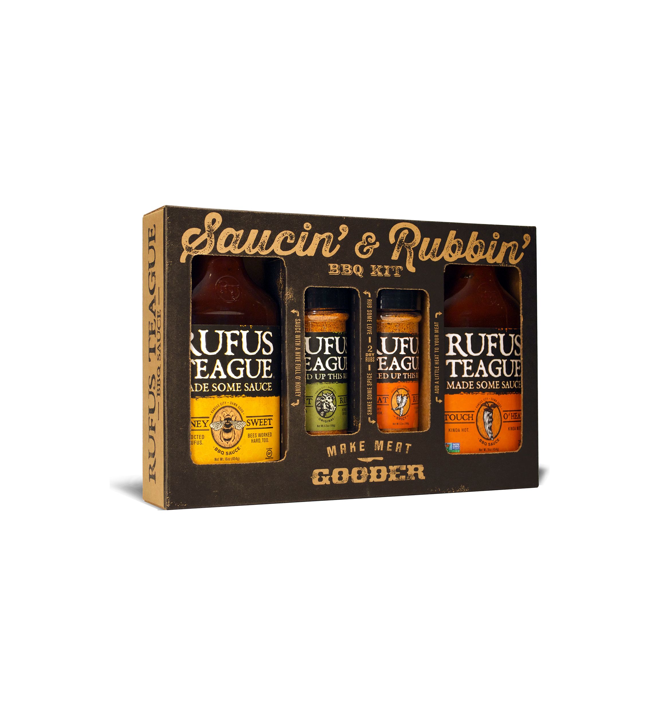 Saucin & Rubbin 4-Pack Gift Kit