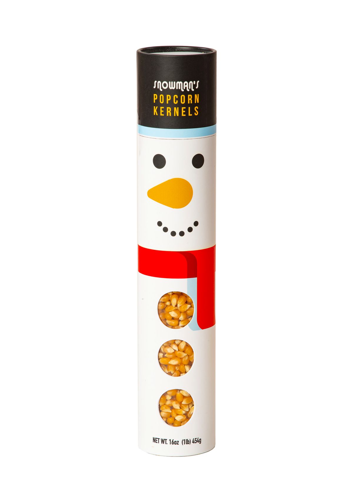 Snowman Gourmet Popcorn Tube