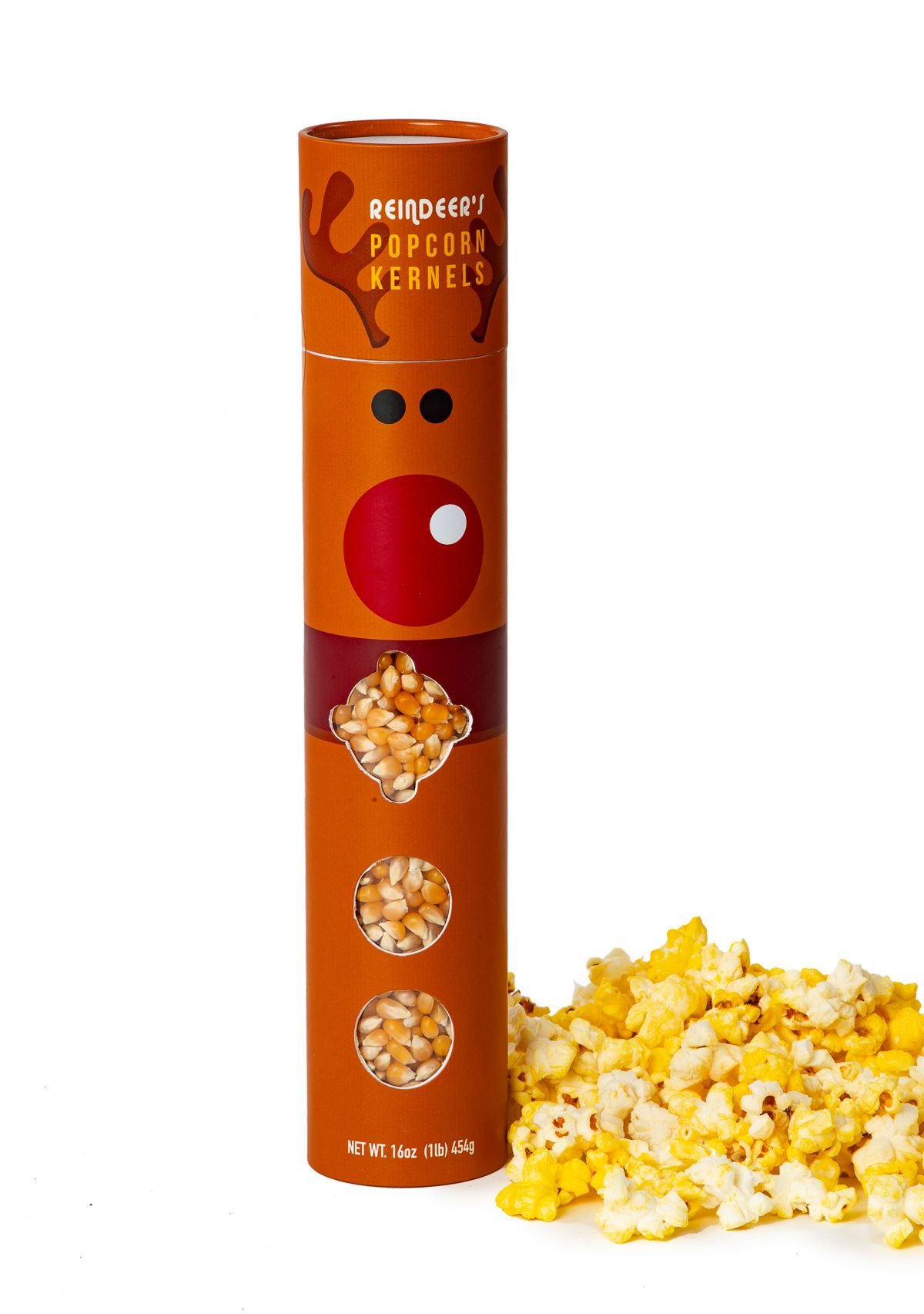 Reindeer Gourmet Popcorn Tube