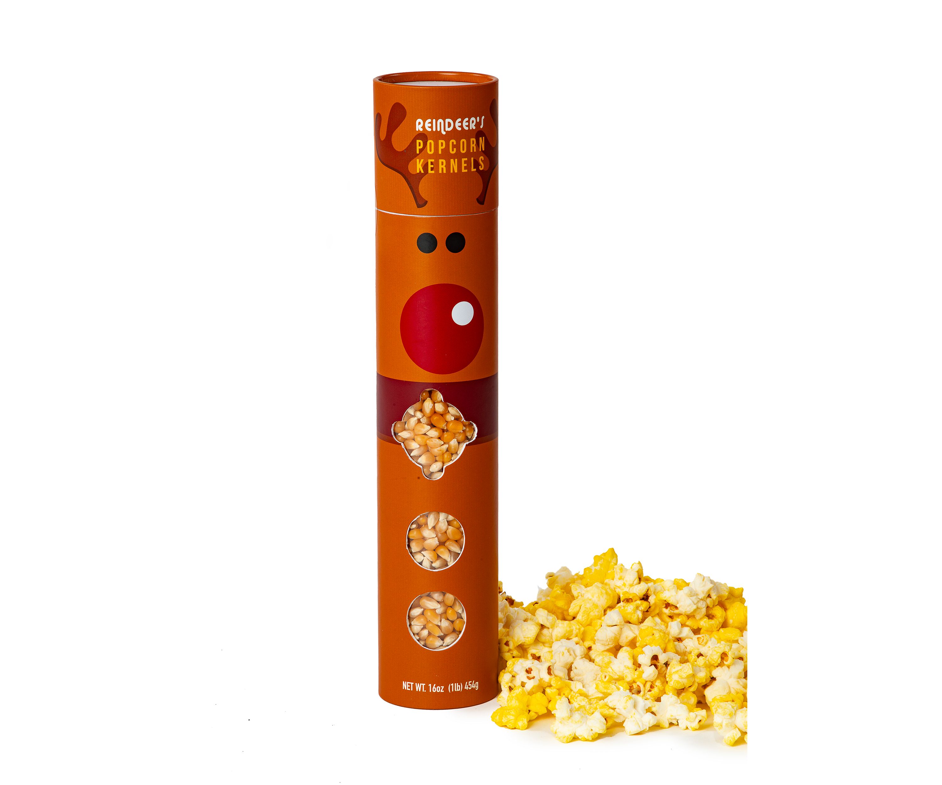 Reindeer Gourmet Popcorn Tube