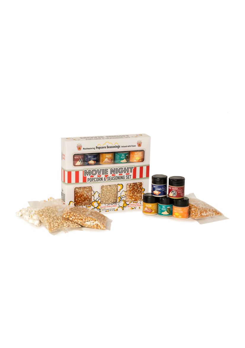 Movie Night Popcorn and Seasoning Set