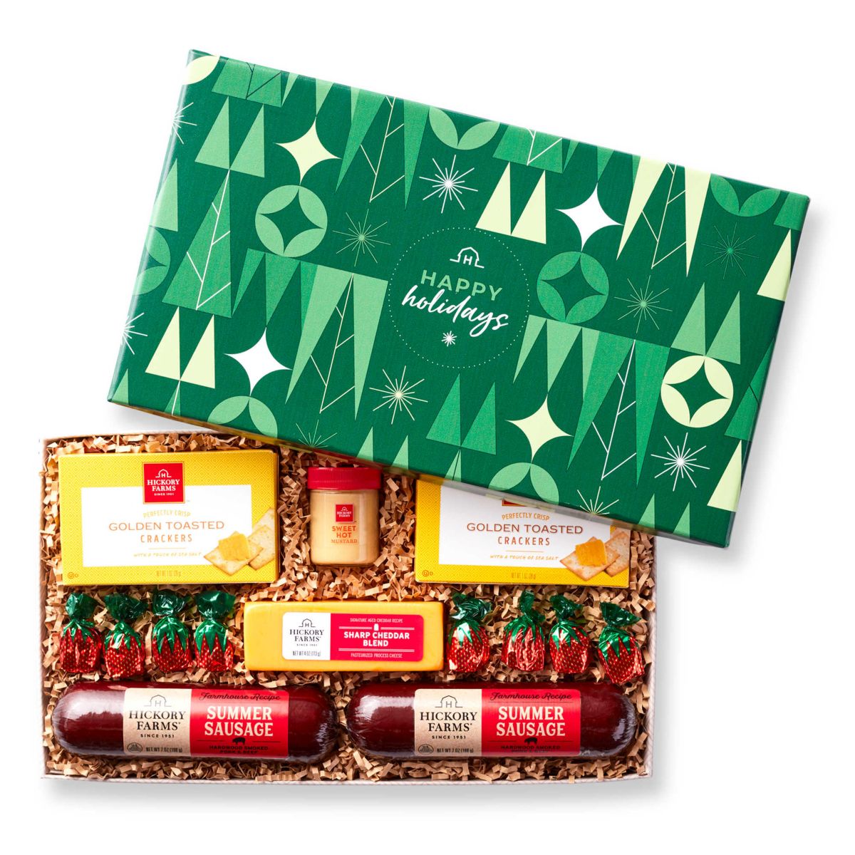 Hickory Farms Holiday Savory Farmhouse Gift Box, 6 pieces