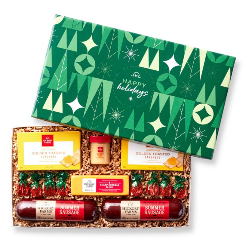 Hickory Farms Holiday Savory Farmhouse Gift Box, 6 pieces