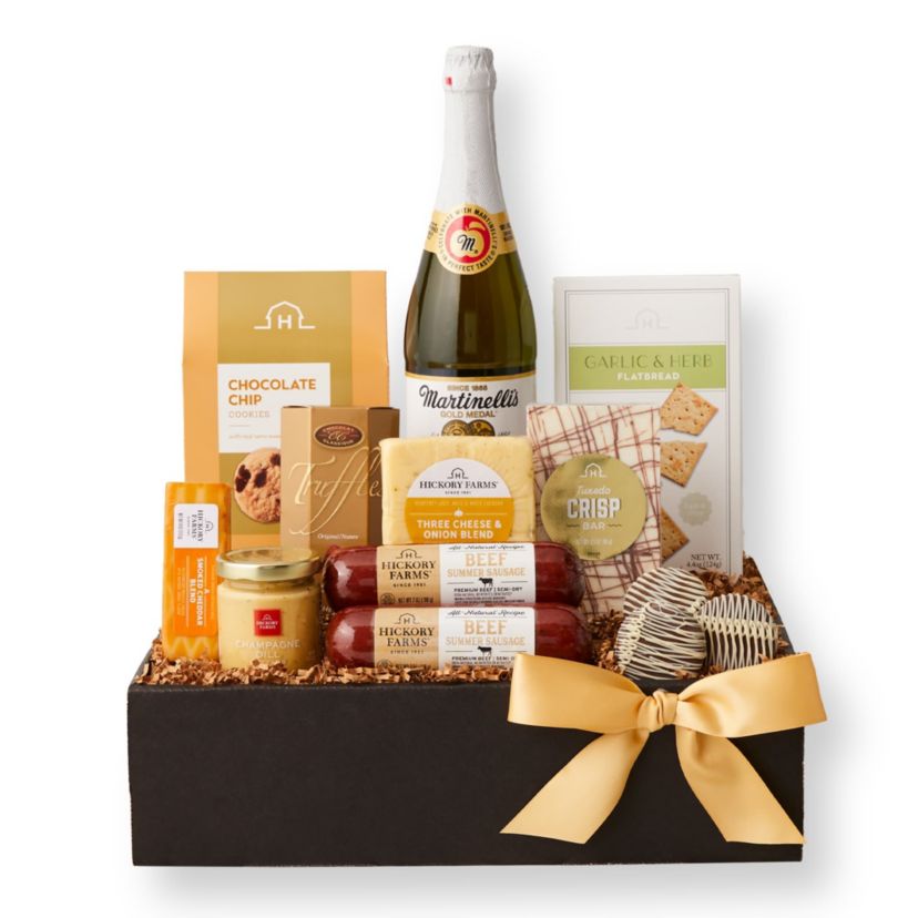 Hickory Farms Sparkling Celebration Gourmet Gift Box, 13 pieces
