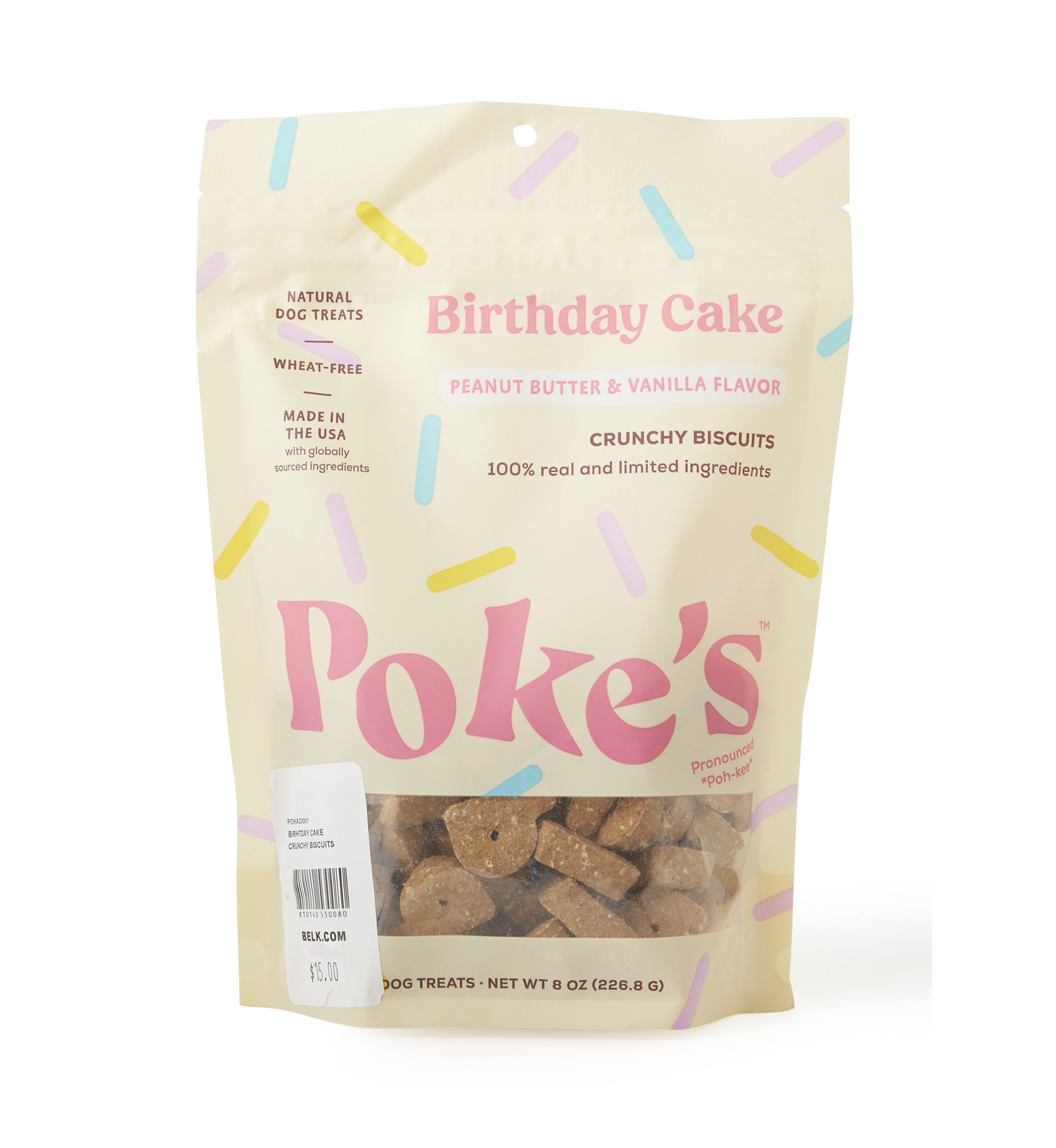 Birthday Cake Crunchy Dog Biscuits