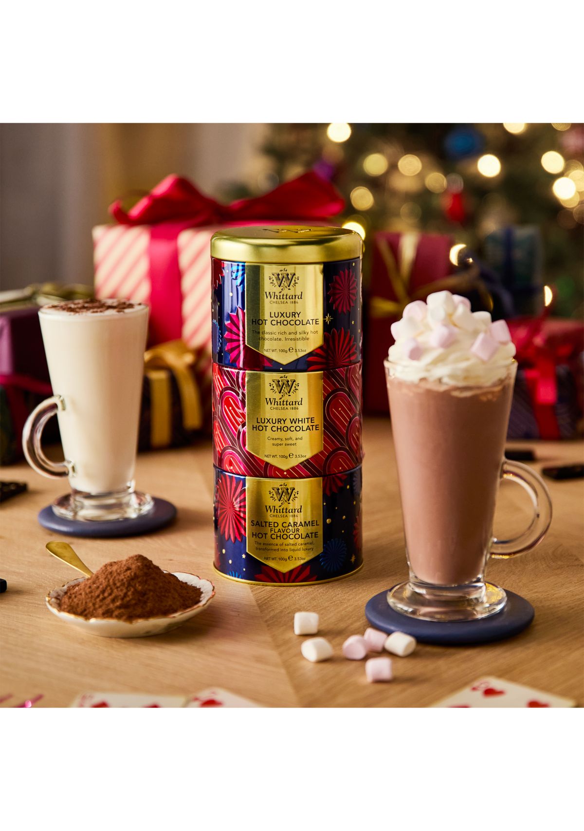 Luxury Hot Chocolate Stacking Tin Set