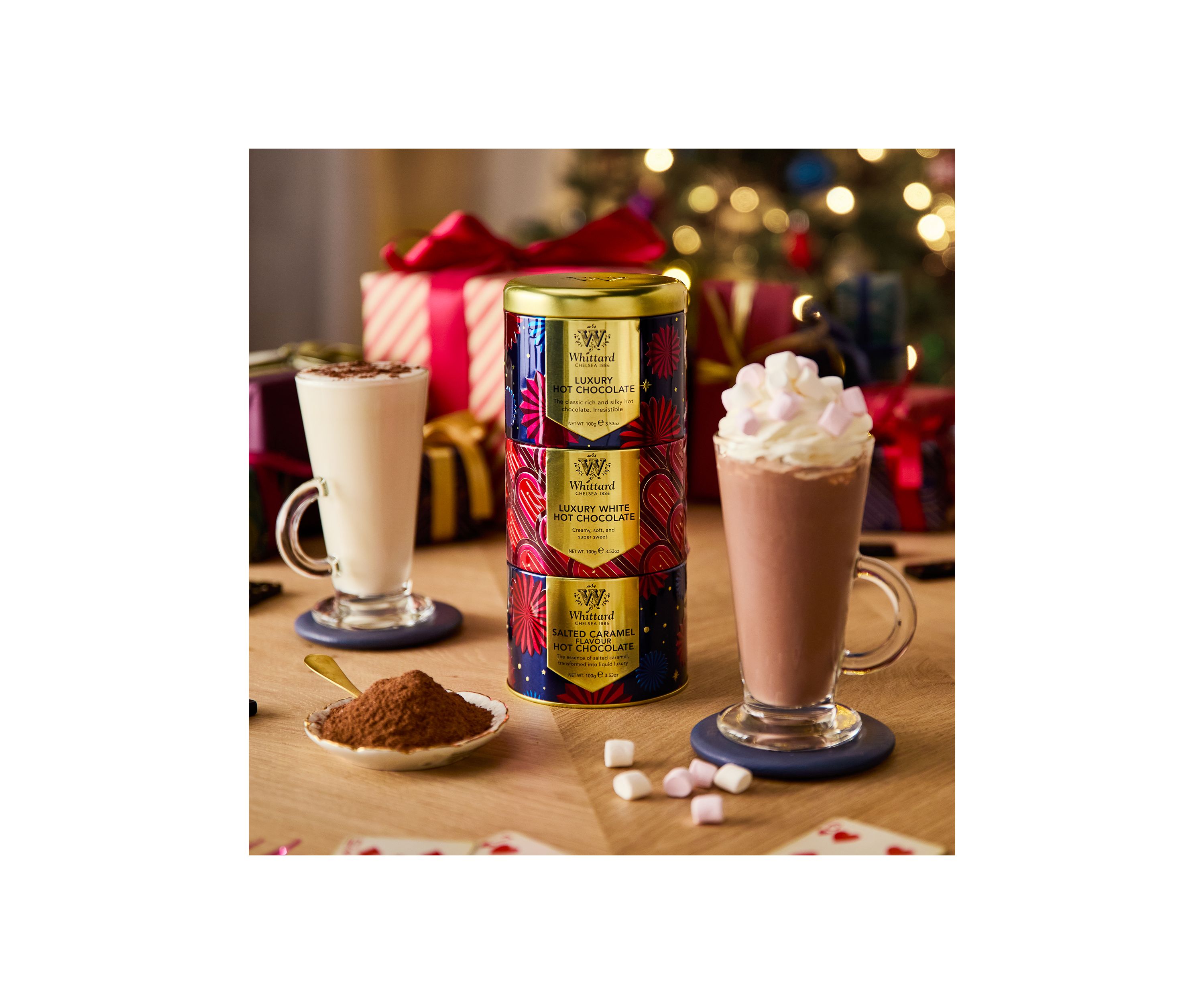 Luxury Hot Chocolate Stacking Tin Set