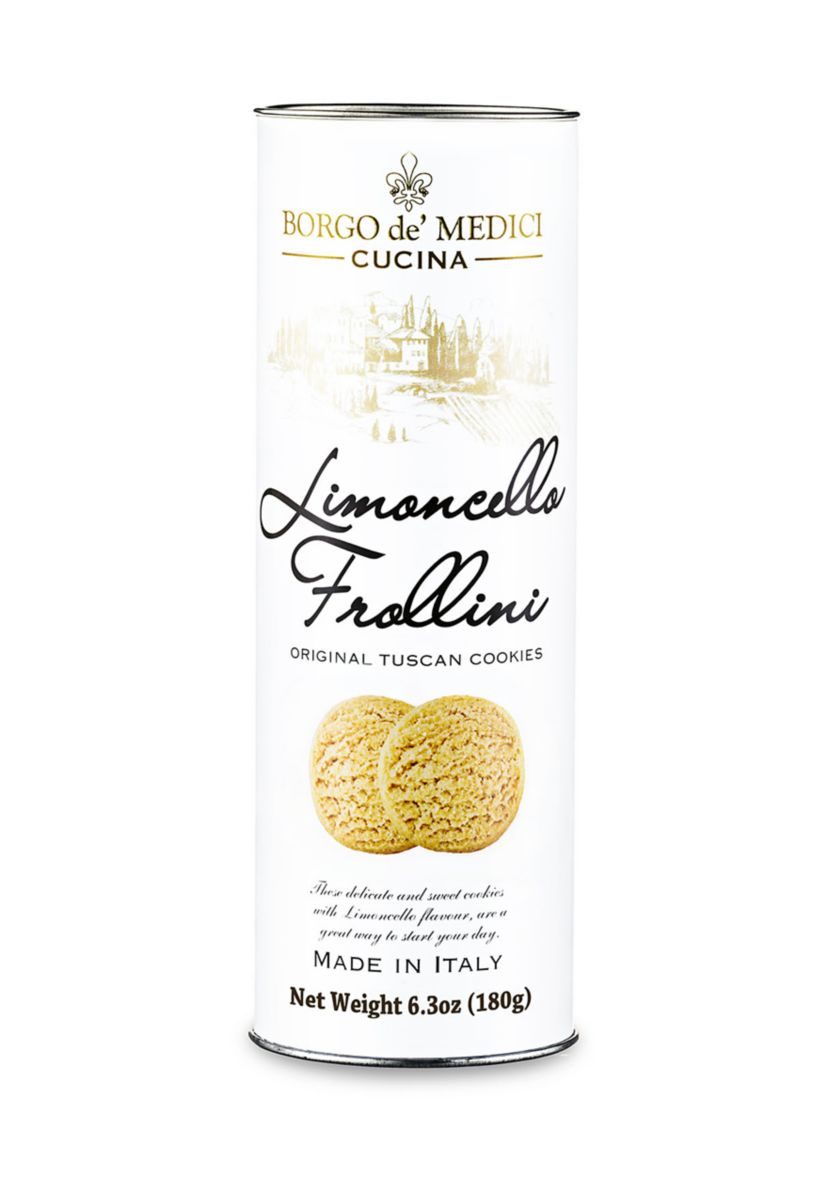 Limoncello Italian Shortbread Cookie Tube