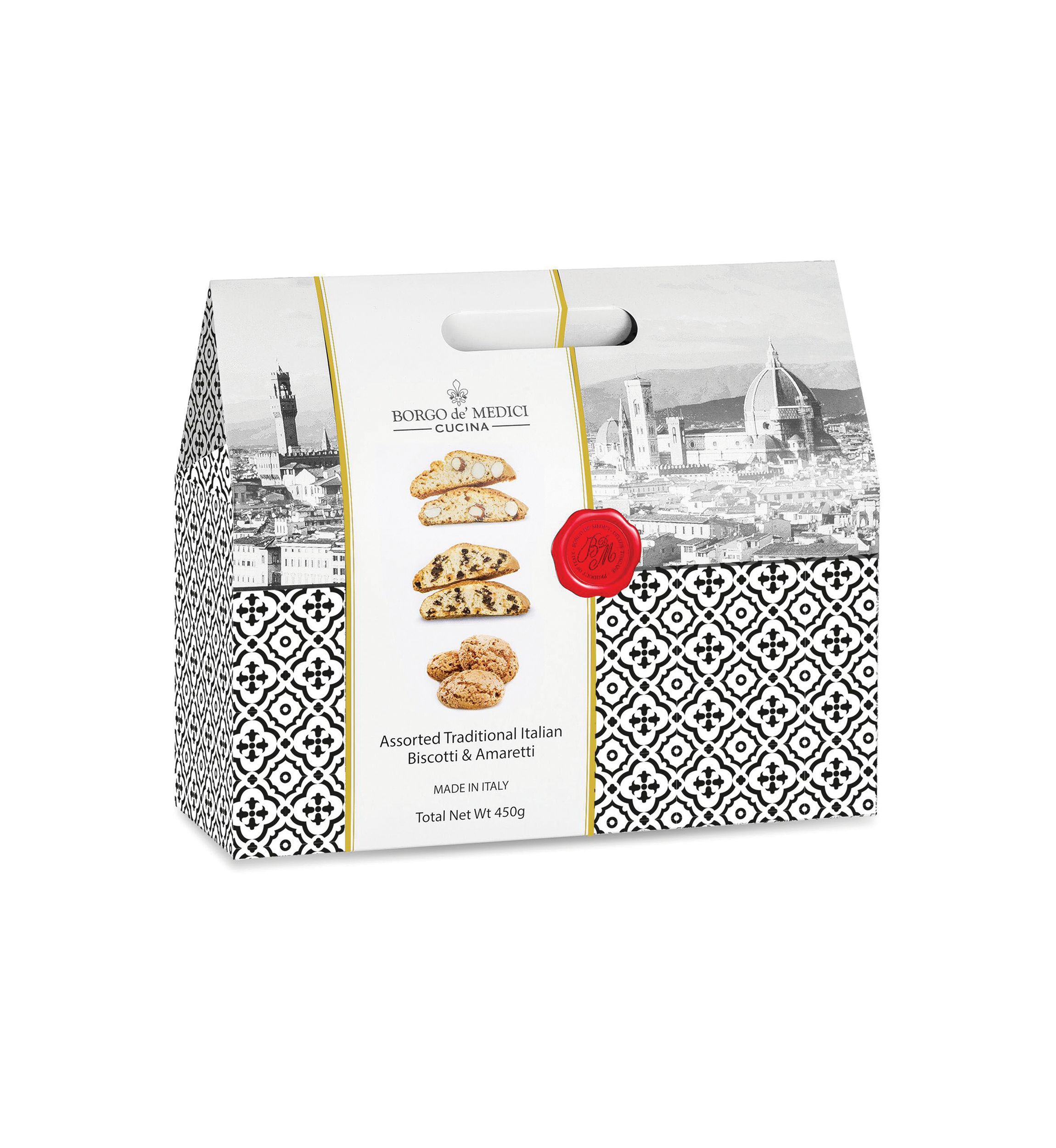 Assorted Traditional Italian Biscotti and Amaretti Cookies