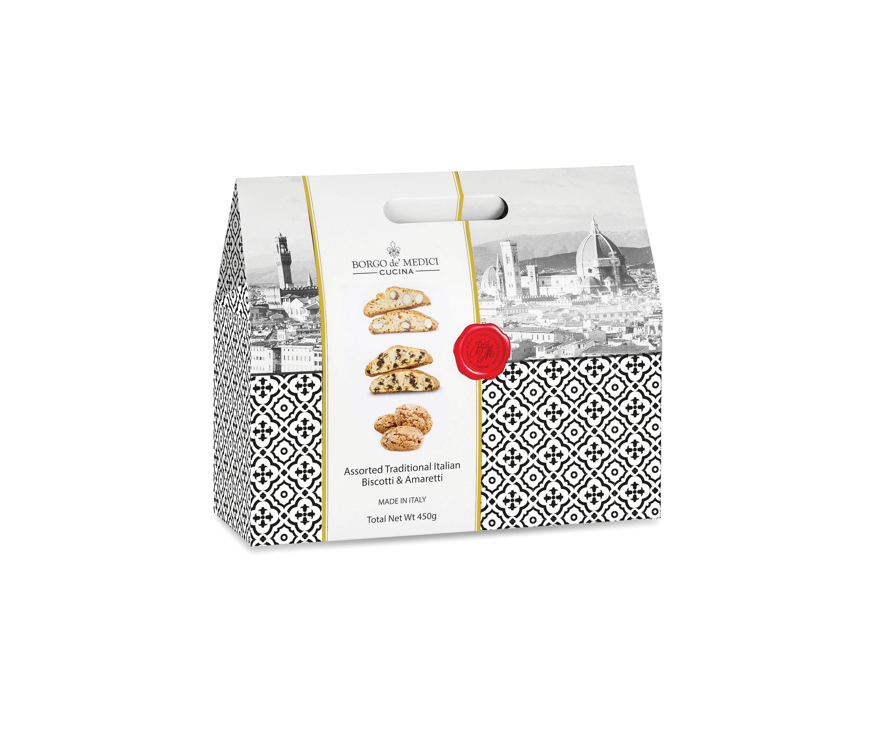 Assorted Traditional Italian Biscotti and Amaretti Cookies