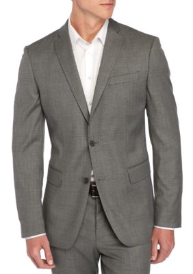 slim fit stretch plaid suit separate collectio