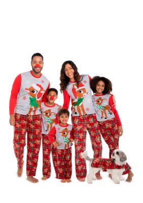 Rudolph Pajamas for the Family belk