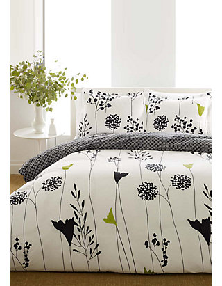 Perry Ellis Asian Lily Bedding, Asian King Bed Set