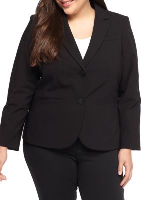 Calvin Klein Plus Size Black Pant Suit belk