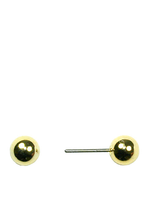 Napier Gold Ball Stud Earring
