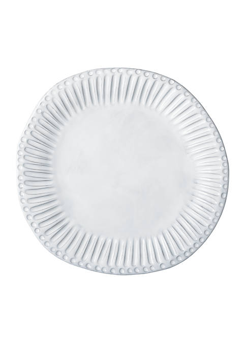 Vietri Incanto White Stripe Dinner Plate